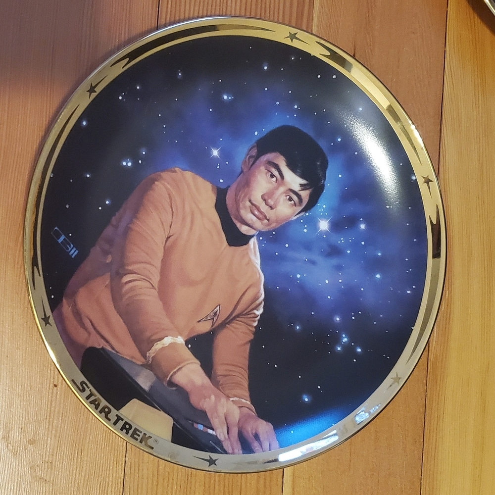 Star Trek Sulu Commemorative Plate!